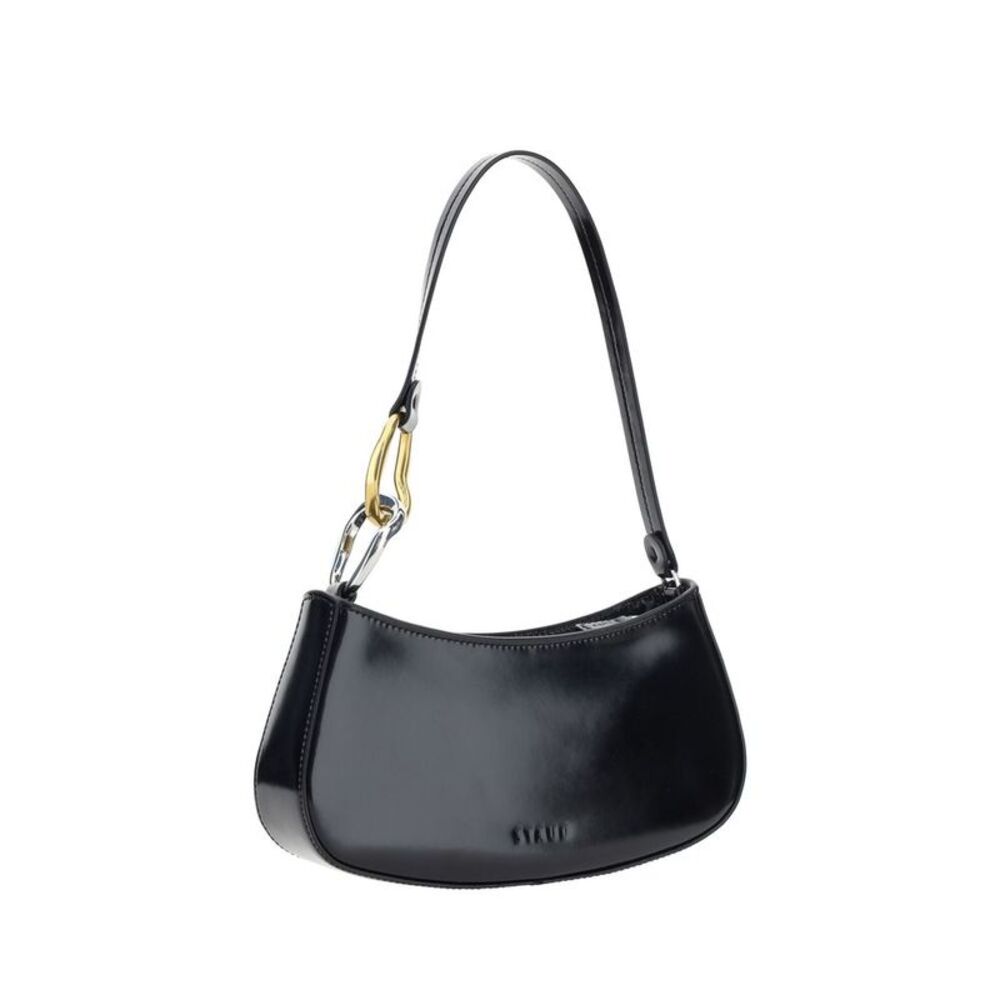 Staud Black Calf Leather Bos Taurus Shoulder Women's Bag - Picture 3 of 4